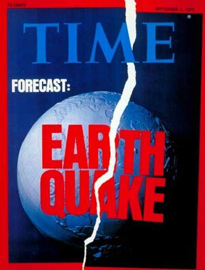 Time - Earthquakes - Sep. 1, 1975 - Natural Disasters - Environment