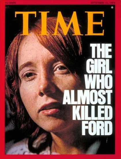 Time - Lynette Fromme - Sep. 15, 1975 - Crime - Assassinations - Gerald Ford