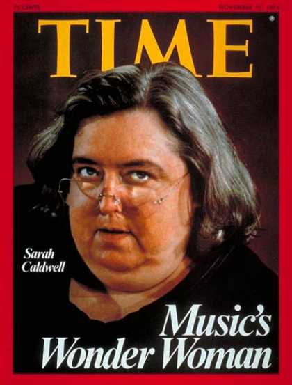 Time - Sarah Caldwell - Nov. 10, 1975 - Conductors - Classical Music - Women - Music