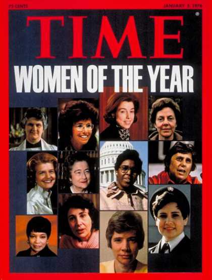 Time - American Women, Women of the Year - Jan. 5, 1976 - Person of the Year - Women -