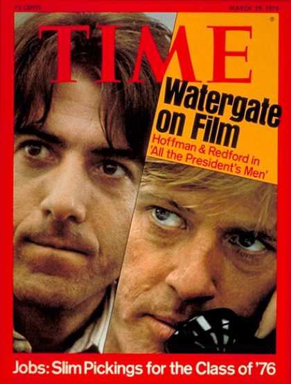Time - Dustin Hoffman & Robert Redford - Mar. 29, 1976 - Dustin Hoffman - Robert Redfor