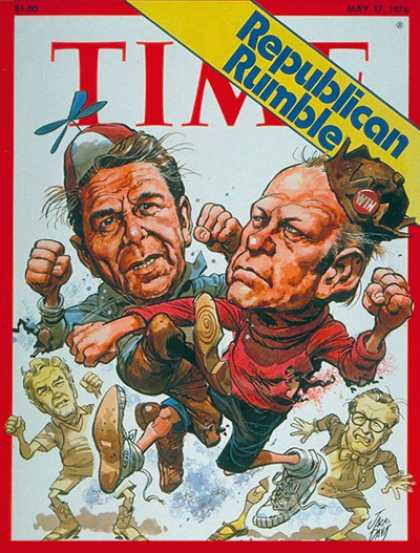 Time - Ford vs. Reagan - May 17, 1976 - Gerald Ford - Ronald Reagan - Presidential Elec
