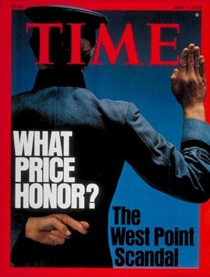 Time - The West Point Scandal - June 7, 1976 - Scandals - Military