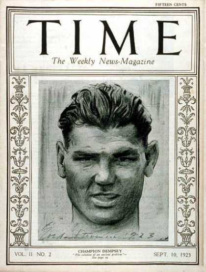 Time - Jack Dempsey - Sep. 10, 1923 - Boxing - Sports