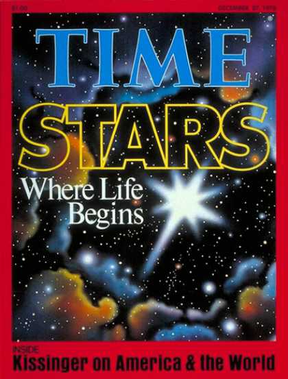 Time - Stars - Dec. 27, 1976 - Astronomy - Space Exploration - Science & Technology