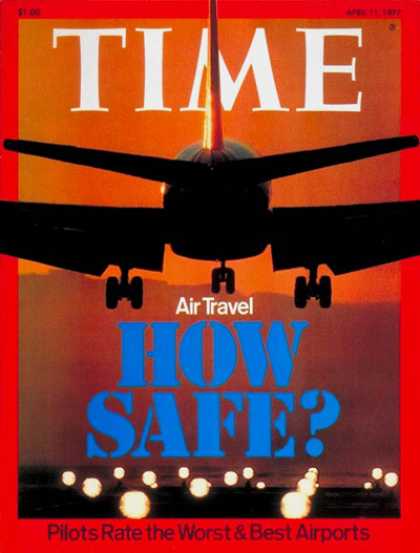 Time - Air Safety - Apr. 11, 1977 - Travel - Aviation - Safety - Airlines - Transportat