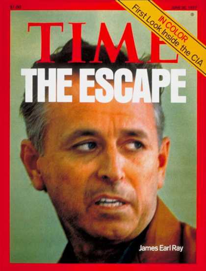 Time - James Earl Ray - June 20, 1977 - Crime - Assassinations - Martin Luther King
