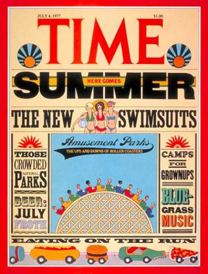 Time - Summer Fun - July 4, 1977 - Weather - Society