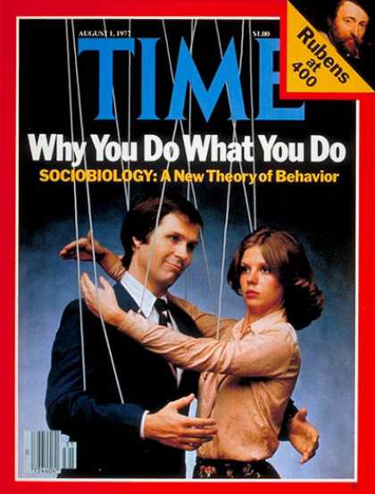 Time - Sociobiology - Aug. 1, 1977 - Health & Medicine - Society