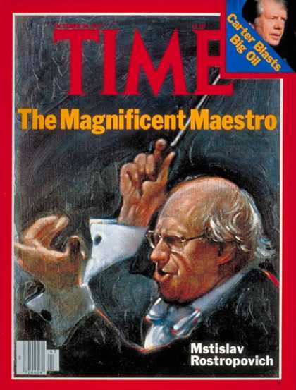Time - Mstislav Rostropovich - Oct. 24, 1977 - Composers - Classical Music - Music