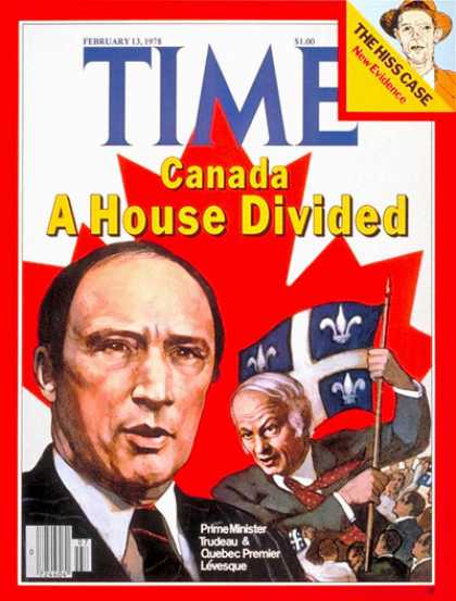 Time - Canada's Trudeau and Levesque - Feb. 13, 1978 - Canada