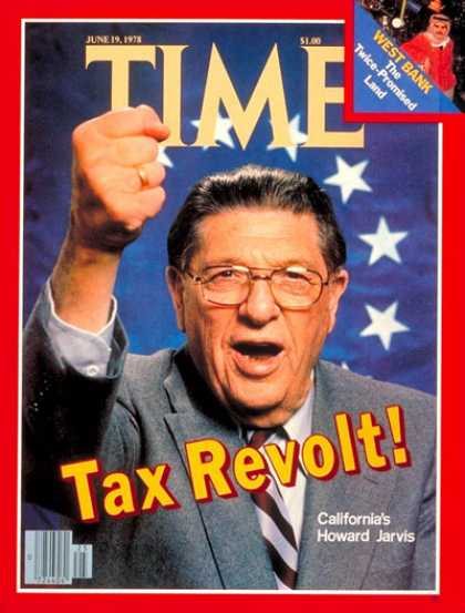 Time - Howard Jarvis - June 19, 1978 - Taxes - California - Economy