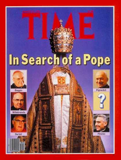 Time - Search for a Pope - Aug. 21, 1978 - Religion - Christianity - Popes - Catholicis