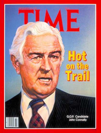 Time - John Connally - Sep. 10, 1979 - Governors - Texas - Politics