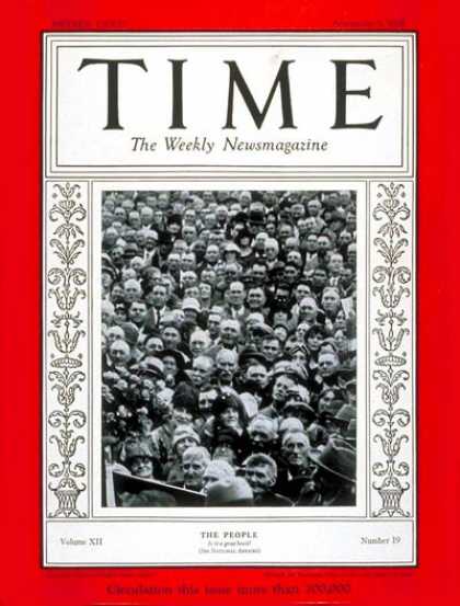 Time - American People - Nov. 5, 1928 - Society