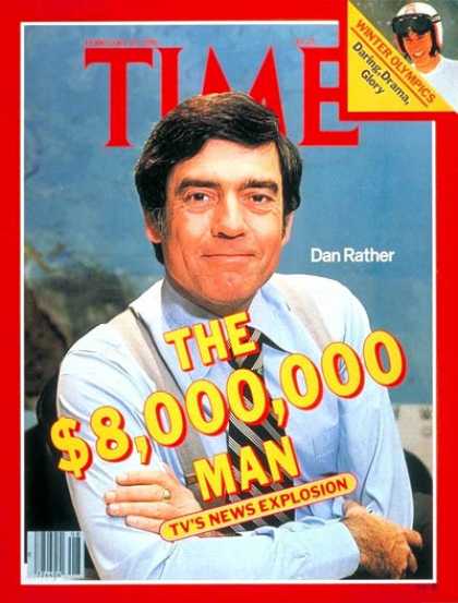 Time - Dan Rather - Feb. 25, 1980 - CBS - TV News - Television - Journalism