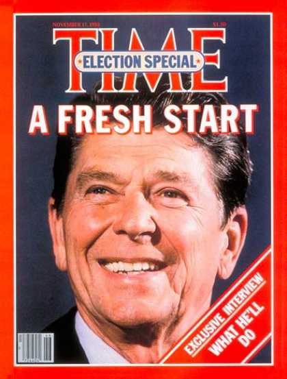 Time - President-Elect Ronald Reagan - Nov. 17, 1980 - Ronald Reagan - Presidential Ele