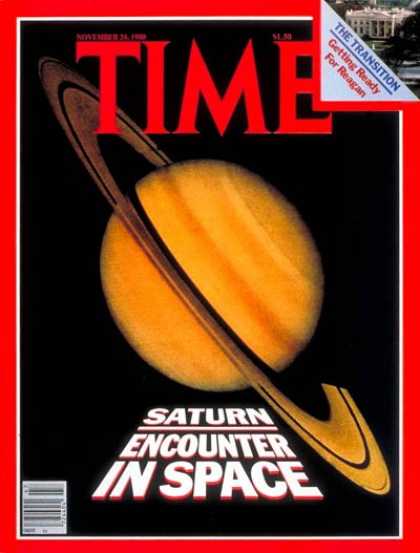 Time - Saturn - Nov. 24, 1980 - Astronomy - Space Exploration
