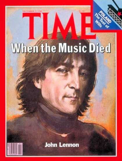 Time - John Lennon - Dec. 22, 1980 - The Beatles - Most Popular - Rock - Singers - Assa