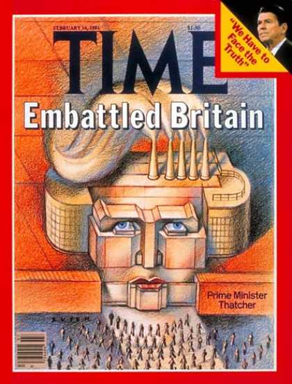 Time - Thatcher's Britain - Feb. 16, 1981 - Great Britain - Prime Ministers - Women