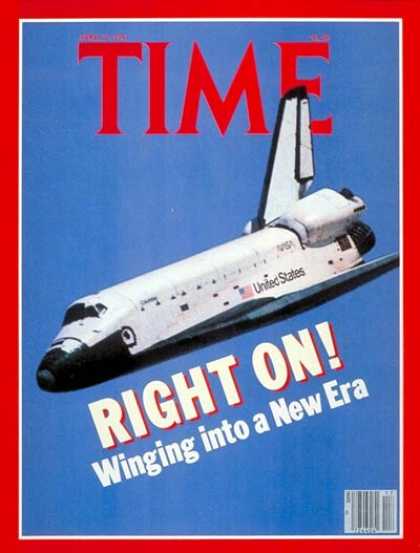 Time - Space Shuttle's First Flight - Apr. 27, 1981 - NASA - Spacecraft - Space Explora