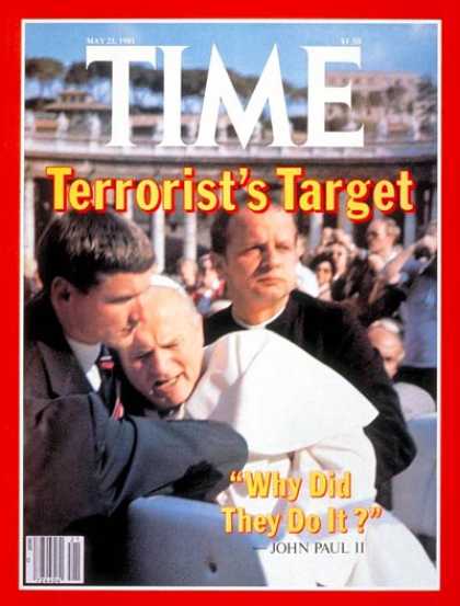 Time - Attack on the Pope - May 25, 1981 - Pope John Paul II - Religion - Christianity