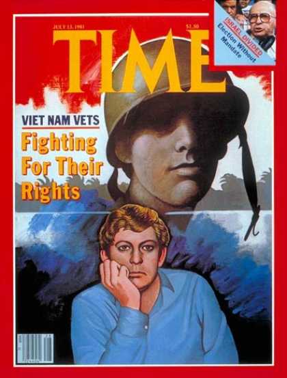 Time - Vietnam Vets - July 13, 1981 - Vietnam War - Military - Vietnam