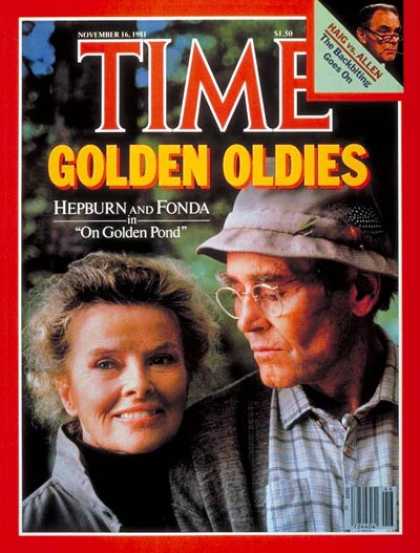 Time - Katharine Hepburn and Peter Fonda - Nov. 16, 1981 - Katharine Hepburn - Peter Fo