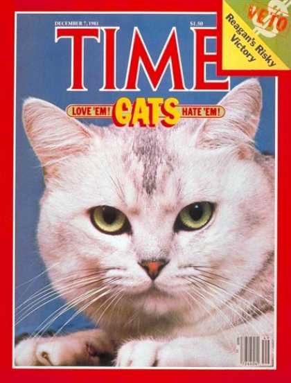 Time - Cats - Dec. 7, 1981 - Animals