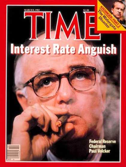 Time - Paul Volcker - Mar. 8, 1982 - Federal Reserve - Economy