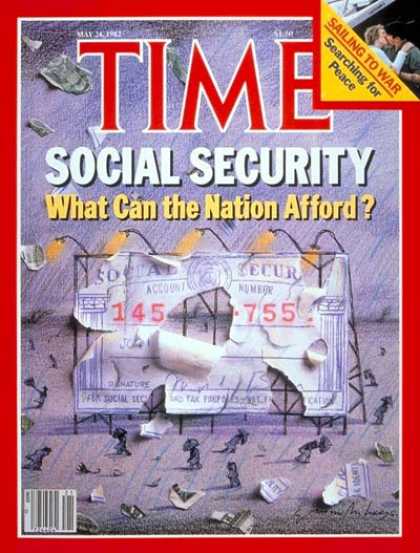 Time - Social Security - May 24, 1982 - Economy - Poverty