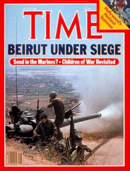 Time - Seige of Beirut - July 19, 1982 - Lebanon - Middle East