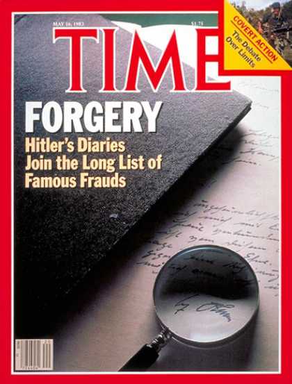 Time - Hitler's Forged Diaries - May 16, 1983 - Adolph Hitler