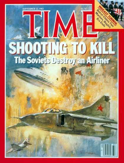 Time - Soviets Destroy Airliner - Sep. 12, 1983 - Russia - Communism