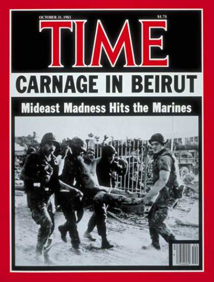 Time - Marines in Beirut - Oct. 31, 1983 - Lebanon - Marines - Terrorism - Middle East