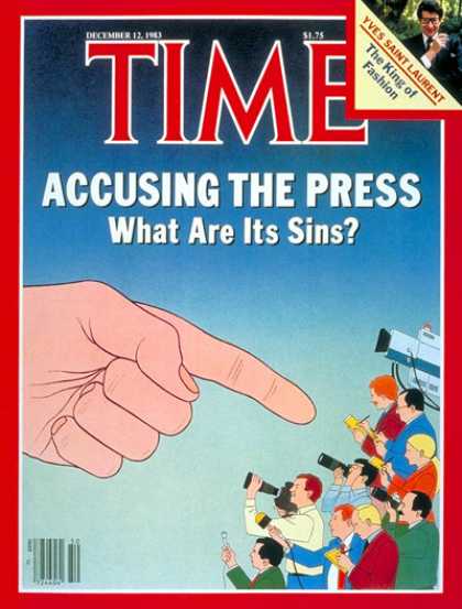 Time - The Press Under Fire - Dec. 12, 1983 - Journalism - Publishing - Broadcasting -