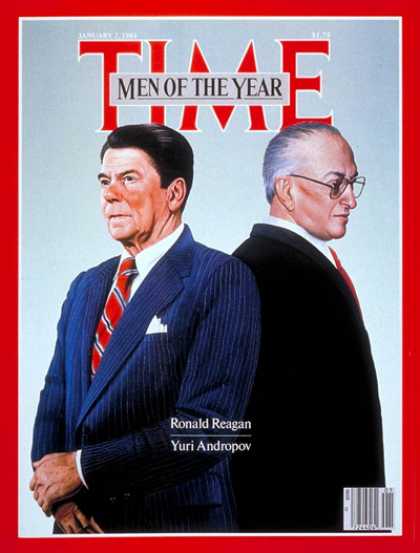 Time - Reagan, Andropov, Men of the Year - Jan. 2, 1984 - Person of the Year - U.S. Pre