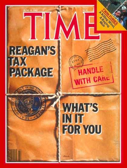 Time - Ronald Reagan's Tax Package - June 10, 1985 - Ronald Reagan - U.S. Presidents -