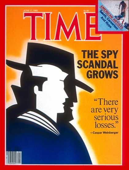 Time - Spy Scandal Grows - June 17, 1985 - Navy - Scandals - Espionage