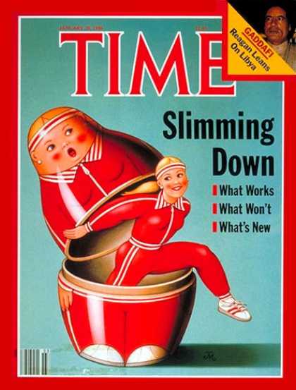 Time - Shedding Weight - Jan. 20, 1986 - Food - Diets - Fitness - Health & Medicine