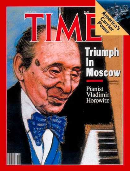 Time - Vladimir Horowitz - May 5, 1986 - Pianists - Classical Music - Music