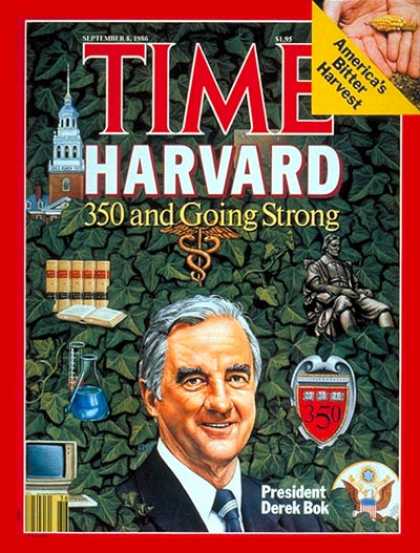 Time - Harvard's Derek Bok - Sep. 8, 1986 - Education
