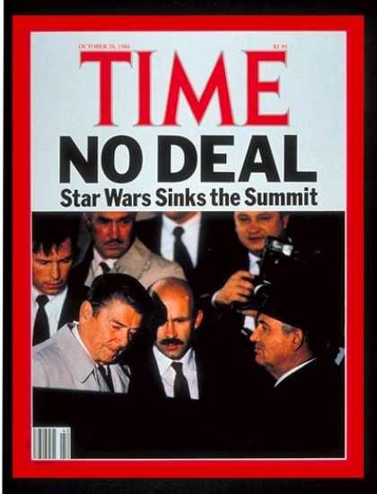 Time - Ronald Reagan & Mikhail Gorbachev - Oct. 20, 1986 - Ronald Reagan - Mikhail Gorb