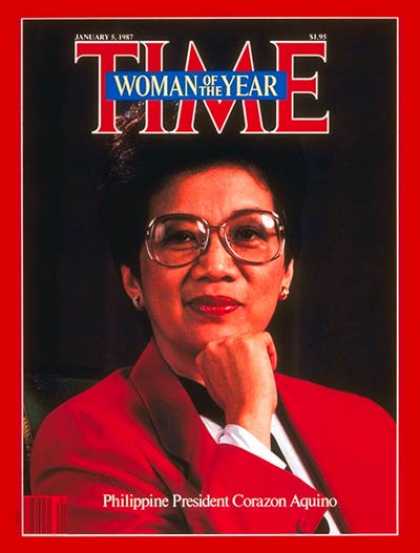 Time - Corazon Aquino, Woman of the Year - Jan. 5, 1987 - Corazon Aquino - Person of th