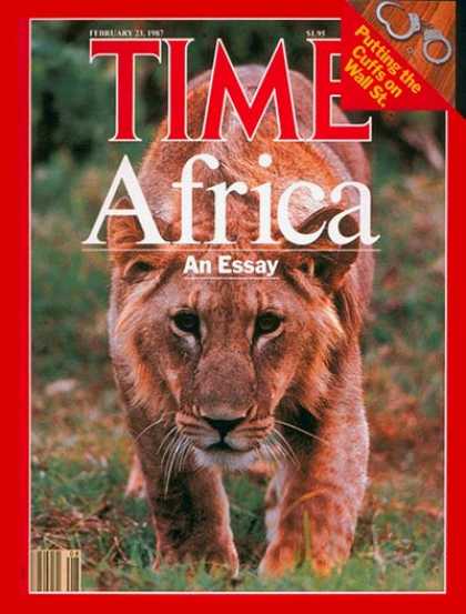 Time - African Wildlife - Feb. 23, 1987 - Wildlife - Africa - Environment