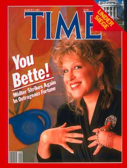 Time - Bette Midler - Mar. 2, 1987 - Movies - Singers - Actresses - Music