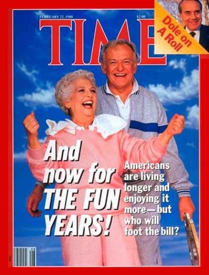 Time - Americans Are Living Longer - Feb. 22, 1988 - Aging - Health & Medicine