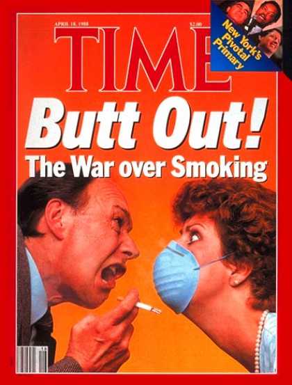 Time - War Over Smoking - Apr. 18, 1988 - Smoking - Society - Tobacco - Social Issues -