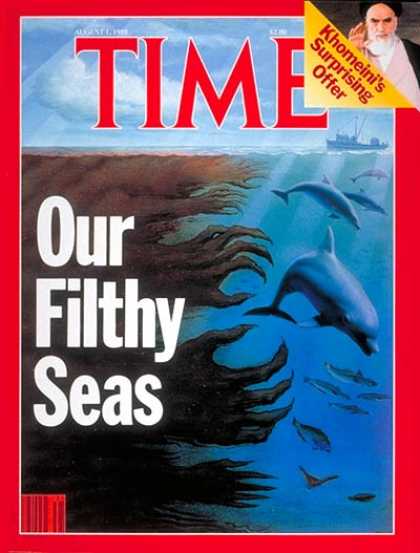 Time - Ocean Pollution - Aug. 1, 1988 - Pollution - Environment