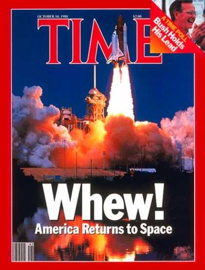 Time - U.S. Returns to Space - Oct. 10, 1988 - NASA - Spacecraft - Space Exploration
